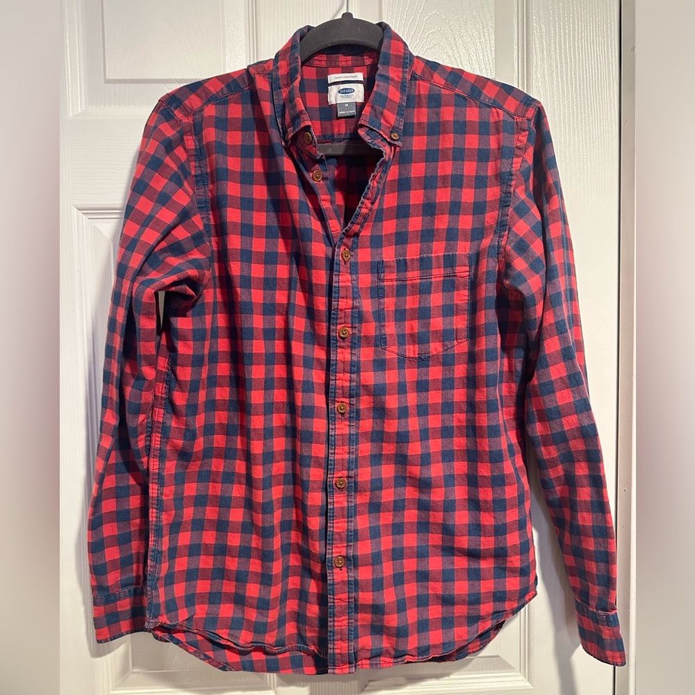 Old Navy • men’s medium plaid slim fit shirt
